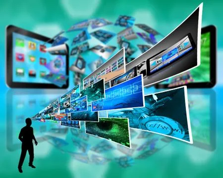 Thoughts of high technology Stockillustratie