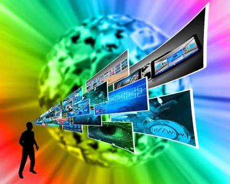 Thoughts of high technology Stockillustratie