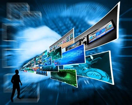 Thoughts of high technology Stockillustratie