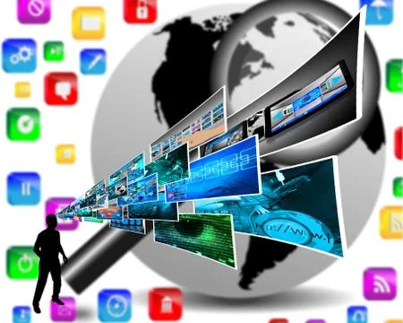 Thoughts of high technology Stockillustratie
