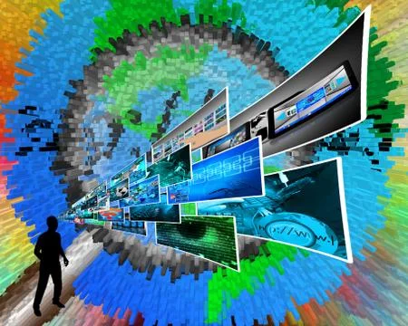 Thoughts of high technology Stockillustratie