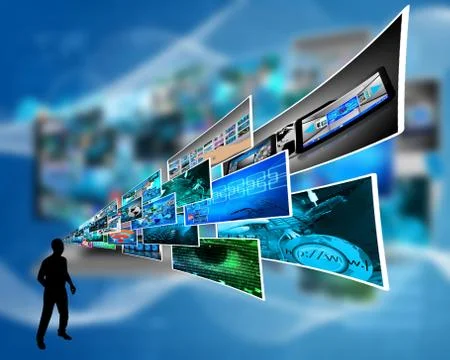 Thoughts of high technology Stockillustratie