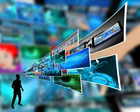 Thoughts of high technology Stockillustratie