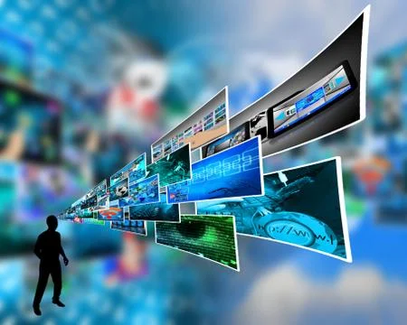 Thoughts of high technology Stockillustratie