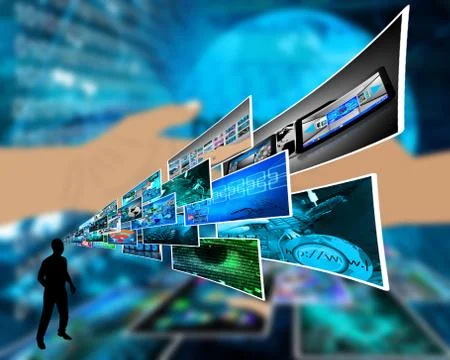 Thoughts of high technology Stockillustratie