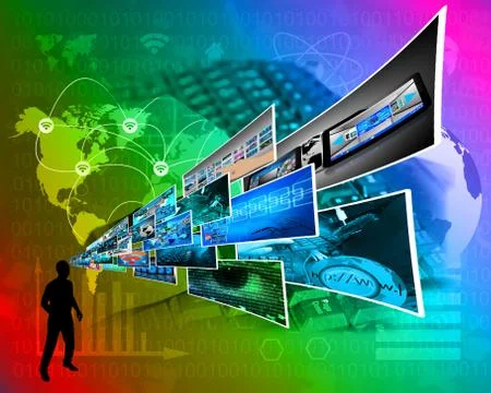 Thoughts of high technology Stockillustratie