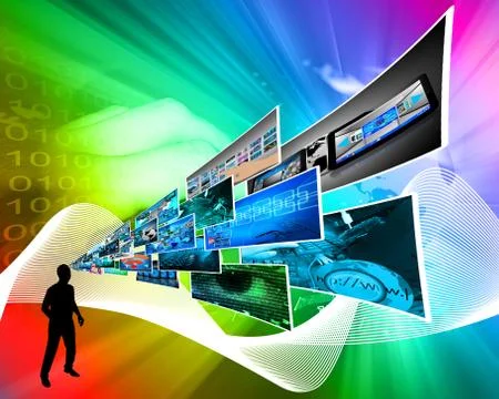 Thoughts of high technology Stockillustratie