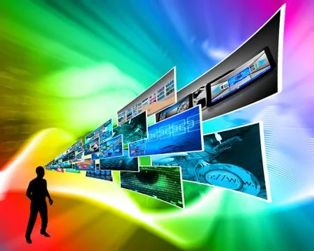 Thoughts of high technology Stockillustratie