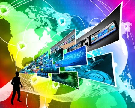 Thoughts of high technology Stockillustratie