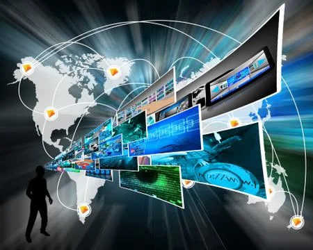 Thoughts of high technology Stockillustratie