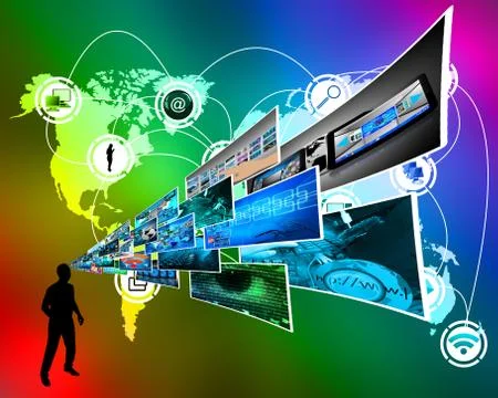 Thoughts of high technology Stockillustratie