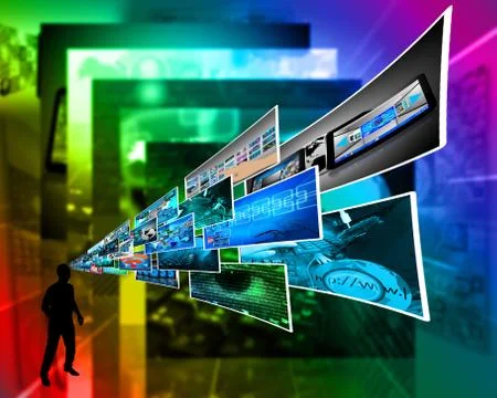 Thoughts of high technology Stockillustratie