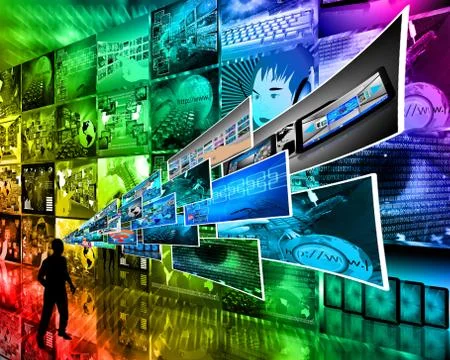 Thoughts of high technology Stockillustratie