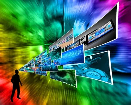 Thoughts of high technology Stockillustratie