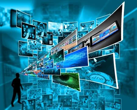 Thoughts of high technology Stockillustratie