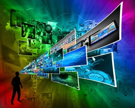 Thoughts of high technology Stockillustratie