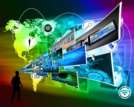 Thoughts of high technology Stockillustratie