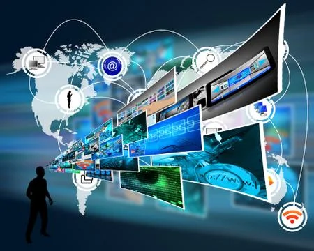 Thoughts of high technology Stockillustratie