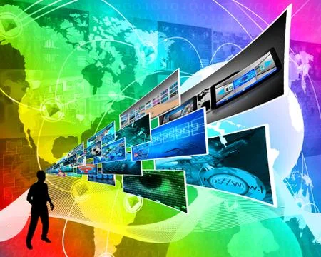 Thoughts of high technology Stockillustratie