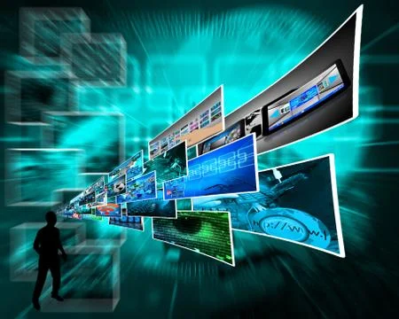 Thoughts of high technology Stockillustratie