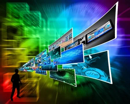 Thoughts of high technology Stockillustratie