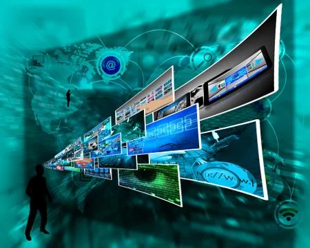 Thoughts of high technology Stockillustratie