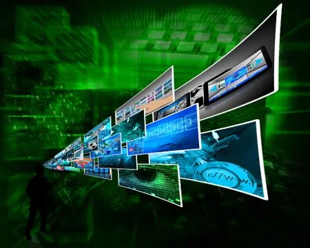 Thoughts of high technology Stockillustratie