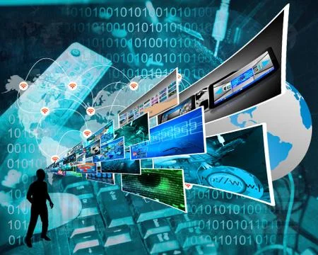 Thoughts of high technology Stockillustratie