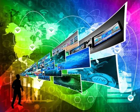 Thoughts of high technology Stockillustratie