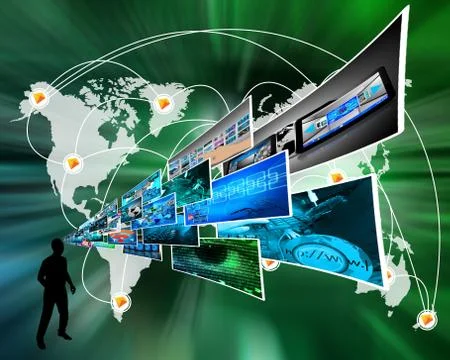 Thoughts of high technology Stockillustratie