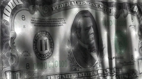 Thousand Dollar Front Sparkling Flag Stock-Footage 885697