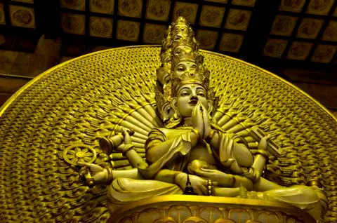Thousand hand buddha Stock Photos