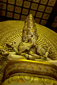 Thousand hands buddha Stock Photos