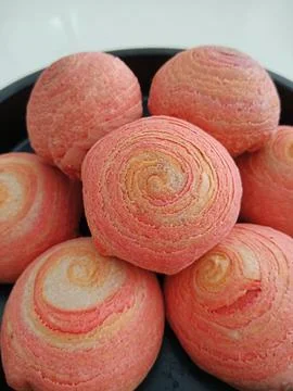 A thousand layered mooncake Stock Photos