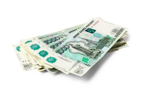 Thousand-ruble banknotes Stock Photos