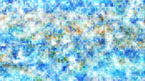 Thousand small rectangular colorful pastel color cold tone with smoke effect Stock Footage 160051030