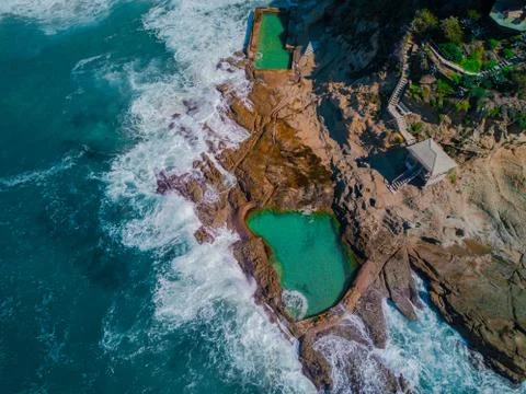 Thousand Steps Pools of Laguna Beach Stock Photos