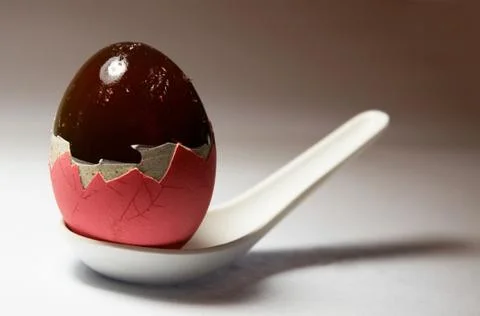 Thousand year old eggs Stock Photos
