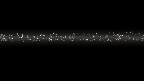 Thousands of asteroids Stock Footage 75457370