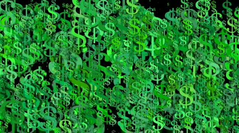 Thousands of Dollar signs  스톡 동영상 776578