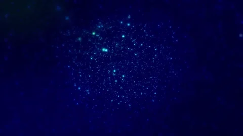Thousands glitter particles waving dark blue background Stock-Footage 257798225