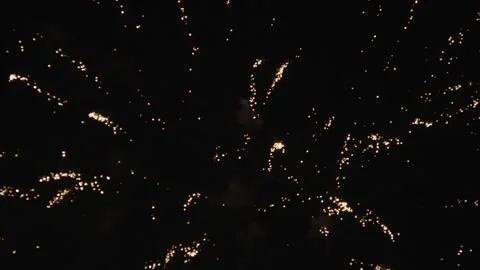 Thousands of Glowing Sky Lanterns Rising into Night Sky Video stock 337414846