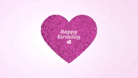 Thousands Pink 3D Hearts Stock Footage 72248388