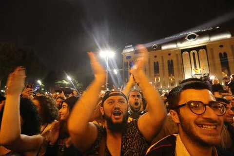 Thousands protest Georgia?s chief prosecutor, Tbilisi, Georgia - 31 May 2018 Photos