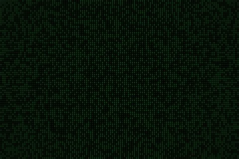 Thousands of random green zero and one binary code digits in 90s lcd seven .. Stock Illustration
