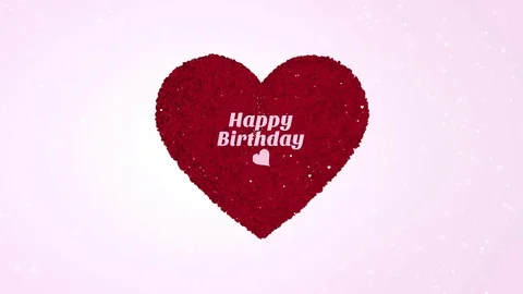 Thousands Red 3D Hearts Stock Footage 72188357