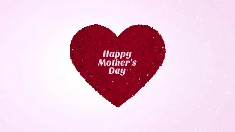 Thousands Red 3D Hearts Stock Footage 72188812