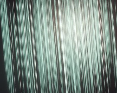 Thousands of slim mint and silver lines create a vertically flowing luminou.. Stock Illustration