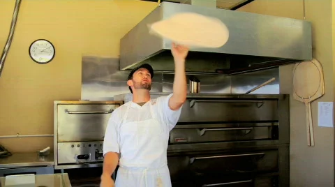 Thowing pizza dough Stock Footage 489135