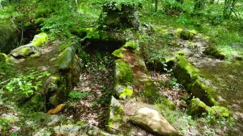 THRACIAN CMPLEXULT CO IN LOCALITY "PROPADA", NEAR MALKO TARNOVO Stock-Footage 284001702